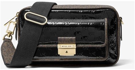 michael kors leather camera bag|Michael Kors camera bag black.